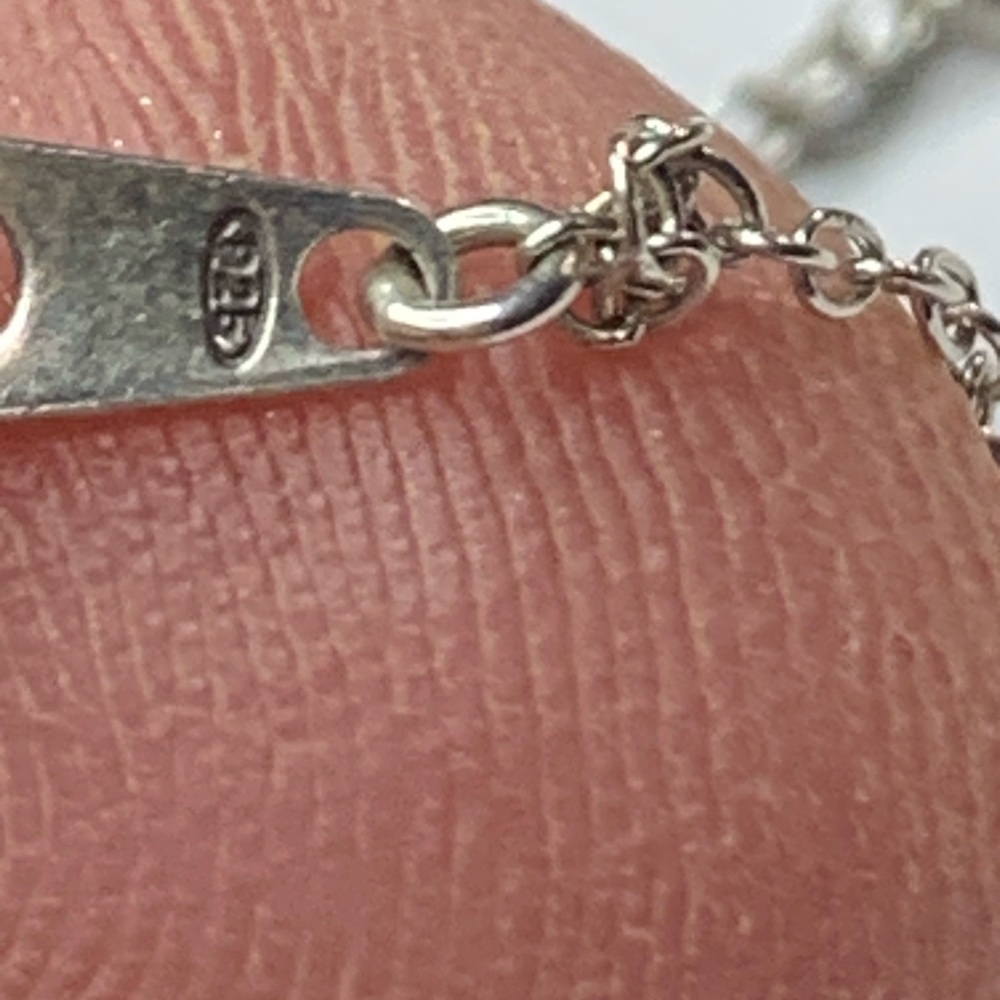 Pandora Silver Interlocking Circle Pendant Neckla… - image 7